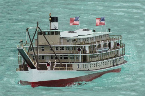victoria - stern paddlewheel riverboat - rc steam kit