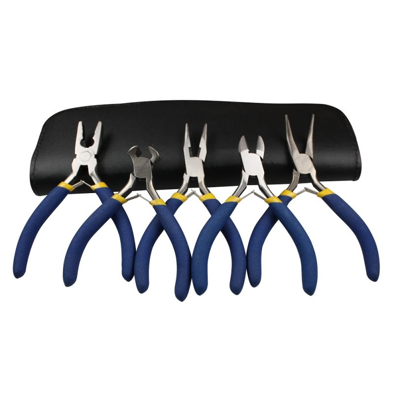 5 Piece Mini Plier Set in Zip-up Case (Modelcraft) - Model Craft Tools -  Hobby Tools
