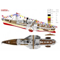 Skibladner Paddle Steamer (Turk, 1:60)